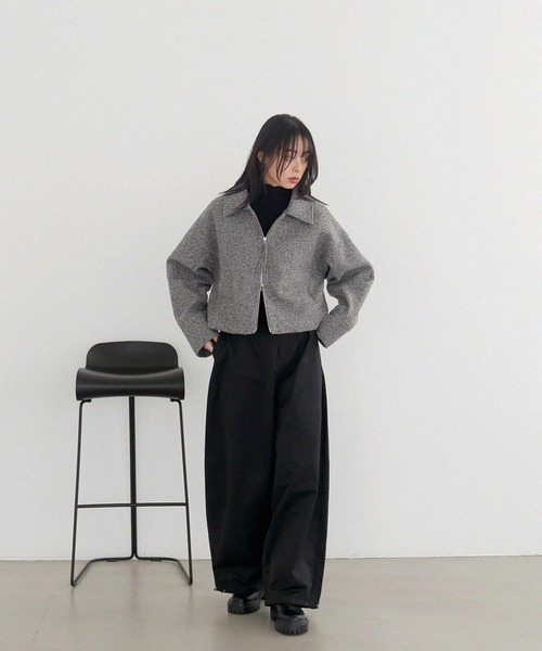 LIAN（リアン） ブルゾン アウター ループツイードショートジャケット