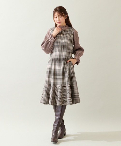 Rose Tiara（ローズティアラ） ジャンパースカート MIXチェック