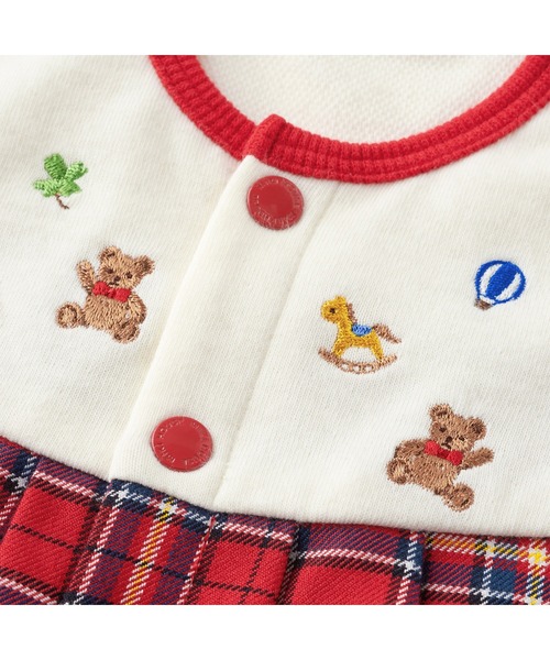 MIKI HOUSE（ミキハウス） ベビー服 ロンパース ミキハウスチェック