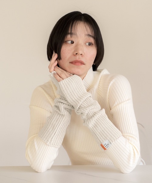 Wpc. アームカバー ONDOO リブニットウォームアームカバー レディース