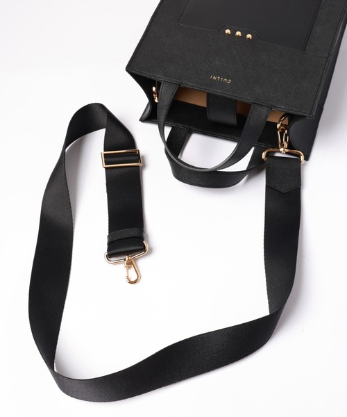 CULLNI（クルニ） ショルダーバッグ Leather vertical mini tote bag