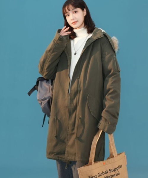 Mangrove（マングローブ） モッズコート コート 中綿ライナー取り外し