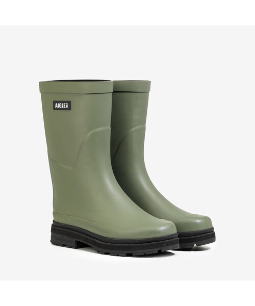 AIGLE（エーグル） レインシューズ 長靴 ミッドレインラバーブーツ