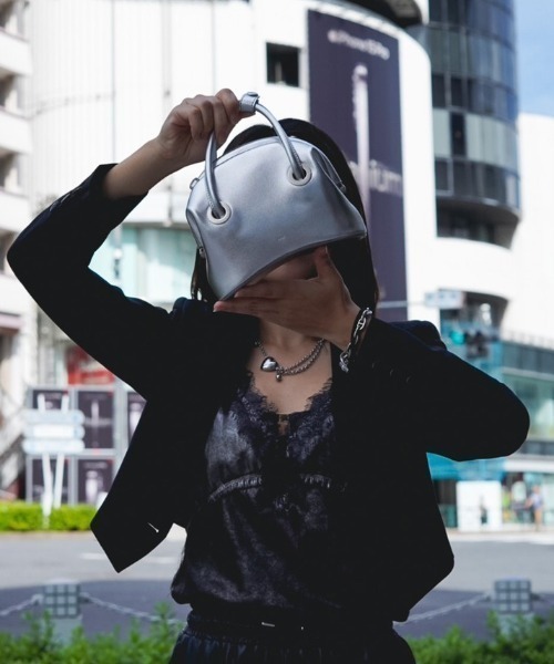 ショルダーバッグ バッグ OSOI/オソイ/別注CIRCLE MINI -SILVER