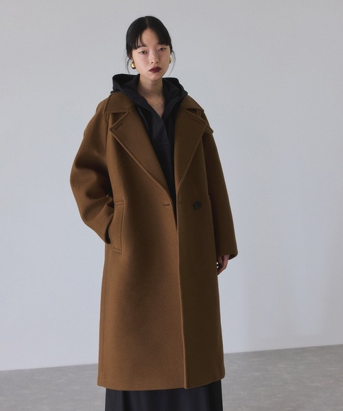 ADAM ET ROPE'（アダムエロペ） ステンカラーコート コート ウール