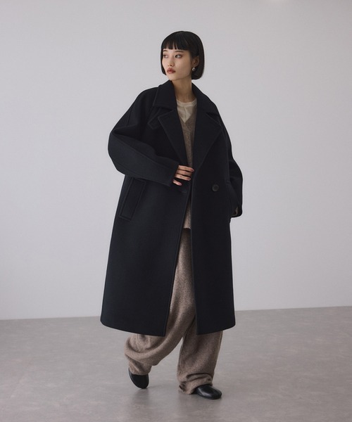 ADAM ET ROPE'（アダムエロペ） ステンカラーコート コート ウール