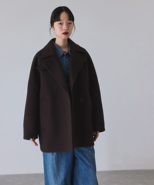 ADAM ET ROPE'（アダムエロペ） ステンカラーコート コート ウール