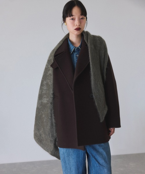 ADAM ET ROPE'（アダムエロペ） ステンカラーコート コート ウール