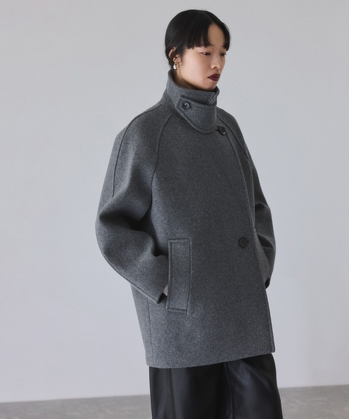 ADAM ET ROPE'（アダムエロペ） ステンカラーコート コート ウール
