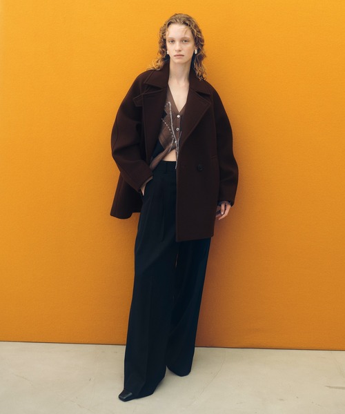 ADAM ET ROPE'（アダムエロペ） ステンカラーコート コート ウール