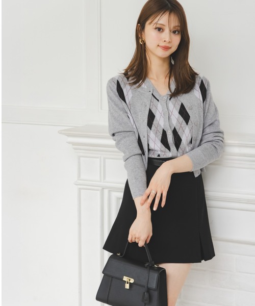 SNIDEL（スナイデル） カーディガン アーガイルカーディガン