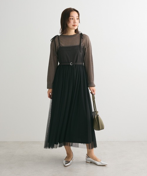 ELENCARE DUE ワンピース チュールドッキングワンピ : ZOZOTOWN Yahoo