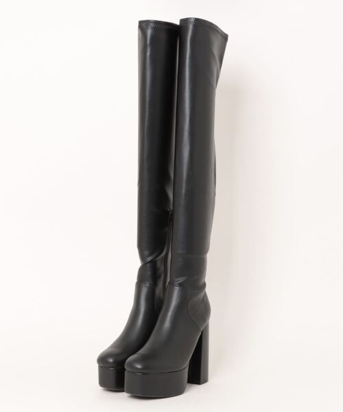 Parade ブーツ 「厚底」チャンキーヒールニーハイブーツ 512-WK