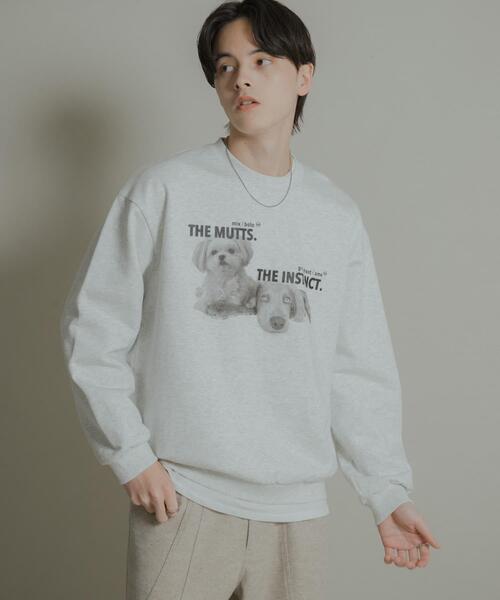 SENSE OF PLACE by URBAN RESEARCH トレーナー スウェット Dog graphic