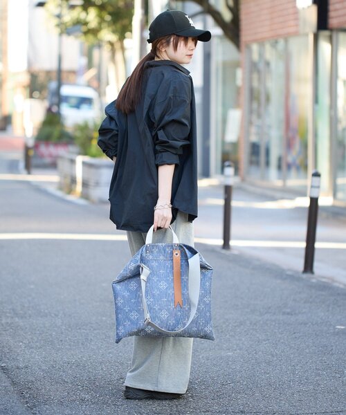 russet（ラシット） トートバッグ デニムジャガード2WAYビッグトート