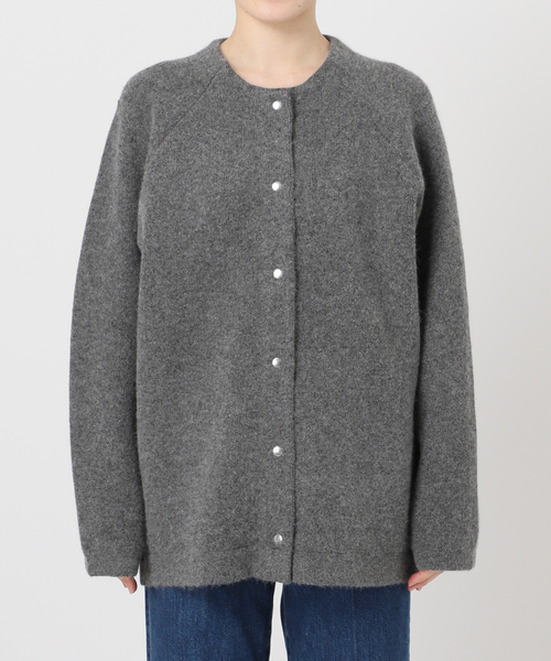 B.C STOCK（ベーセーストック） カーディガン 2層スムース編みロング