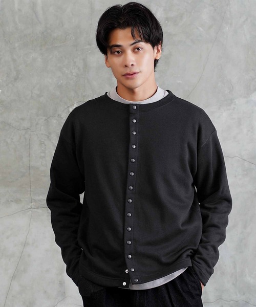 JIGGYS SHOP（ジギーズショップ） カーディガン スナップボタン裏起毛