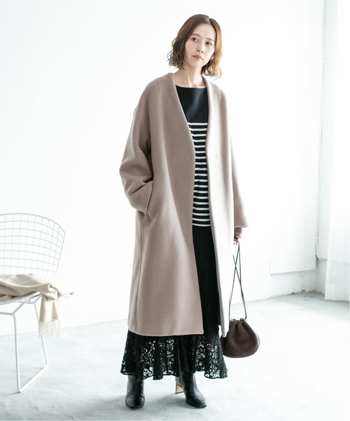 IENA（イエナ） ノーカラーコート コート MANTECO ノーカラーコート