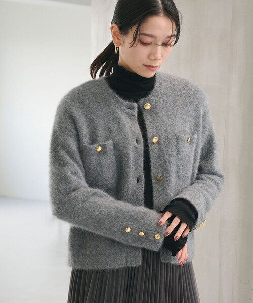 green label relaxing（グリーンレーベルリラクシング） カーディガン