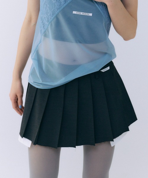 JOSE MOON（ジョゼムーン） スカート DOUBLEWAIST PLEATS MINISKIRT