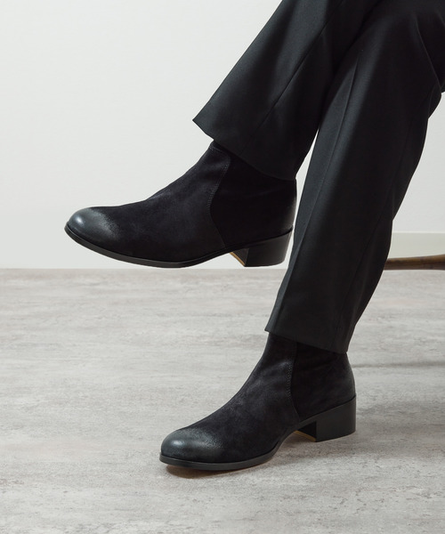 PADRONE（パドローネ） ブーツ パドローネ / BL BACK ZIP BOOTS バック