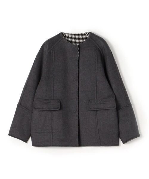 TOMORROWLAND collection ノーカラーコート コート スーパーダブル