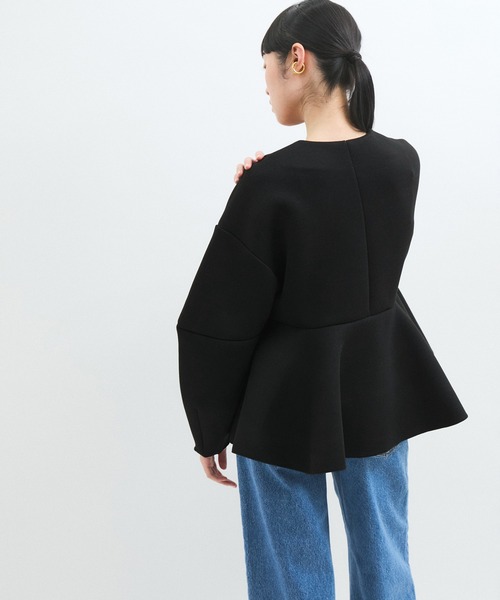 ADAM ET ROPE'（アダムエロペ） カーディガン 「洗える」エッグ