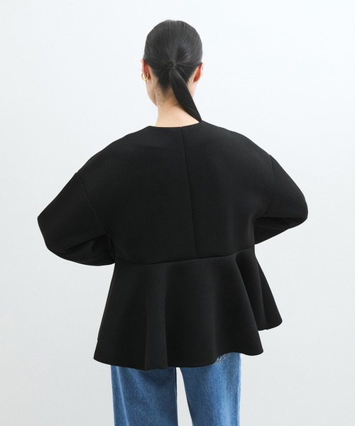 ADAM ET ROPE'（アダムエロペ） カーディガン 「洗える」エッグ