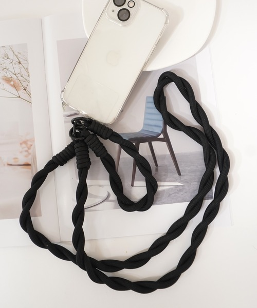 ammy. / エイミードット 」 編み込み パラコード スマホショルダー