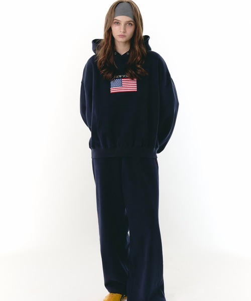 BENUA パーカー embroidery hoodie/刺繍フーディー レディース メンズ