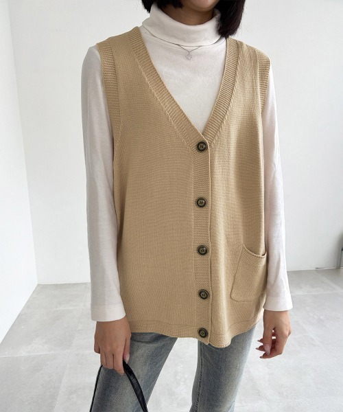 miniministore（ミニミニストア） ベスト ジレ ニットベスト