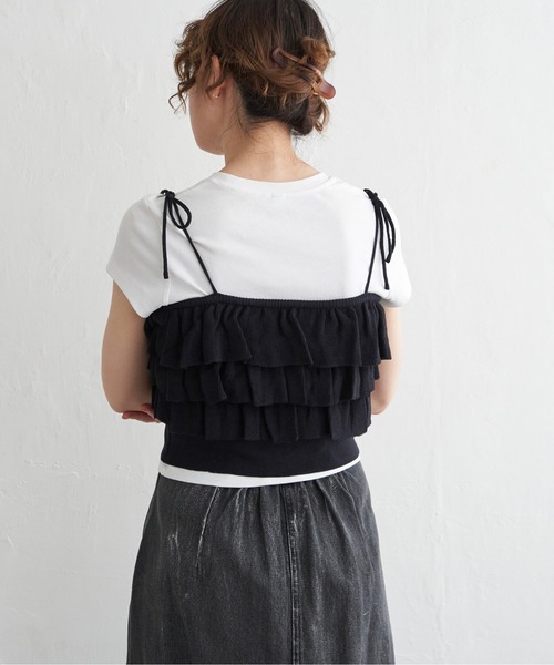 notch. キャミソール フリルニットキャミソール : ZOZOTOWN Yahoo!店