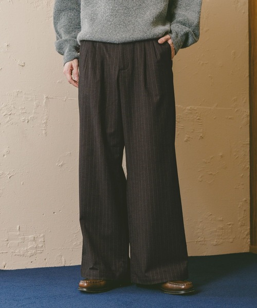 RAGEBLUE（レイジブルー） スラックス TRストレッチ/ピンストライプ