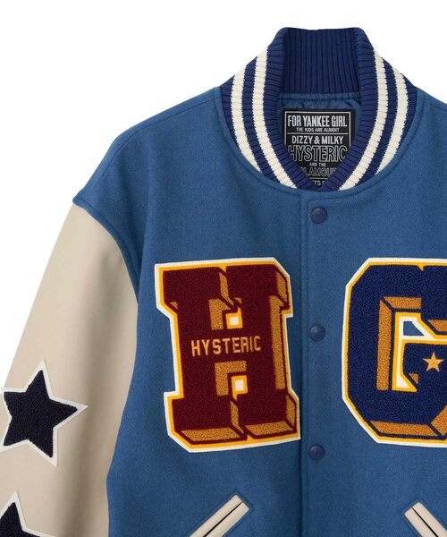 HYSTERIC GLAMOUR（ヒステリックグラマー） スタジャン TURN THE MUSIC