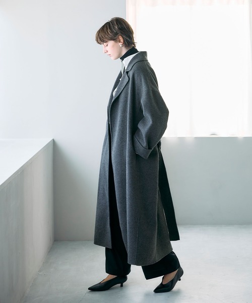 N.O.R.C コート アウター ウールメルトンロングリバーコート