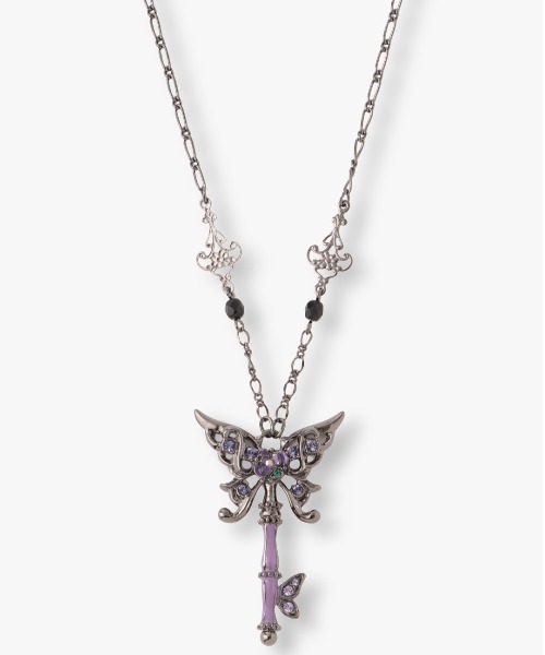 ANNA SUI（アナスイ） ネックレス バタフライ鍵モチーフ ネックレス