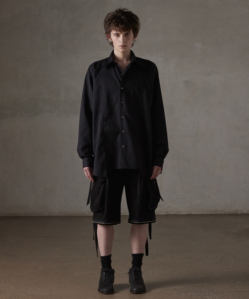 GRANCY シャツ 「GRANCY」Damage Docking DesignShirt / ダメージ