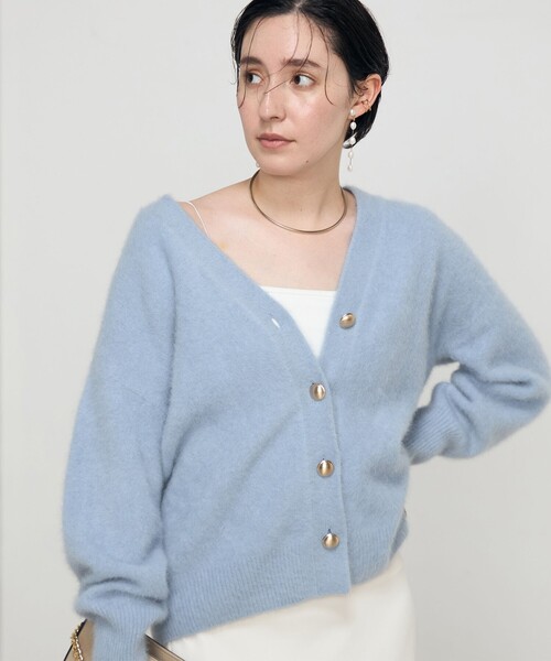 NOLLEY'S Sophi（ノーリーズソフィー） カーディガン ヘアリーVネック