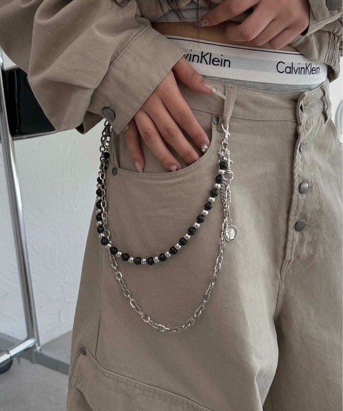 ウォレットチェーン ビーズウォレットチェーン : ZOZOTOWN Yahoo!店