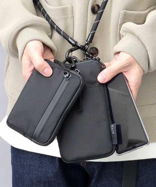 NoiR ショルダーバッグ 撥水加工 ロープショルダー スマホ マルチ