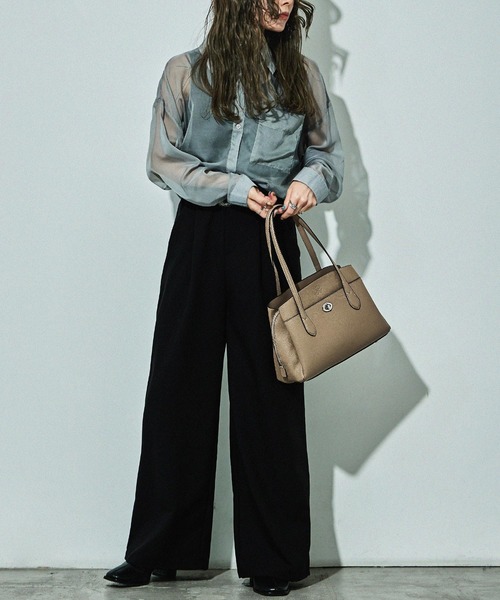 D.KELLY（ディーケリー） トートバッグ フロントポケット シボレザー