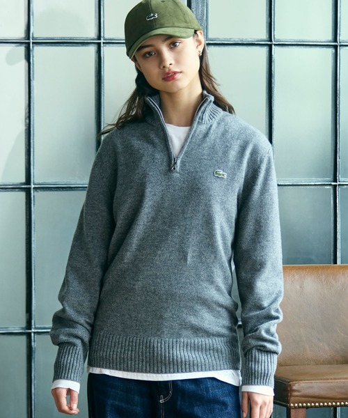LACOSTE（ラコステ） セーター ニット ハイネックハーフジップ ウール