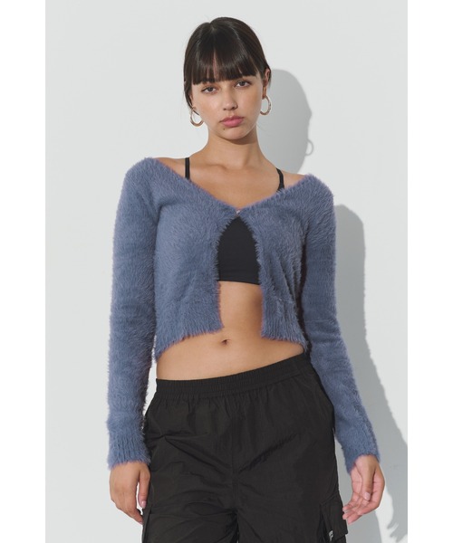 ALEXIA STAM（アリシアスタン） カーディガン Wellness Shaggy Knit