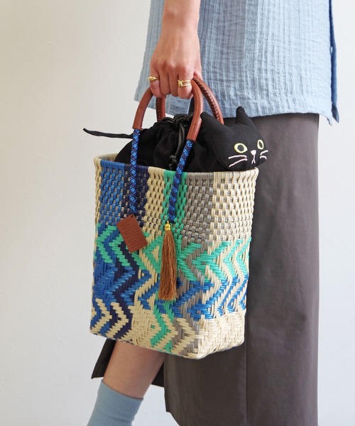 かごバッグ カゴバッグ WOVEN (ウーヴン) / メキシコ製 メルカドバッグ