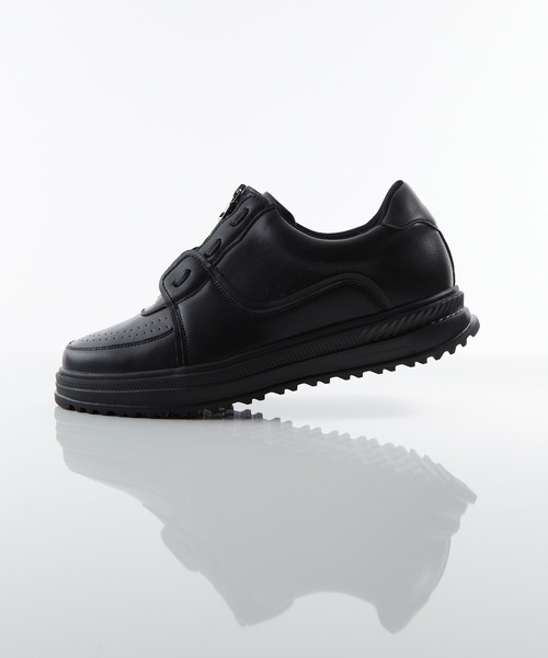 CIASENSE スニーカー ＋6.8cm High sole zip sneakers6.8cm