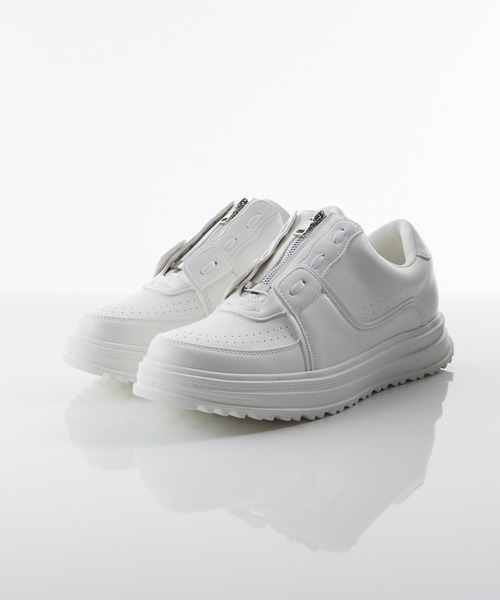 CIASENSE スニーカー ＋6.8cm High sole zip sneakers6.8cm