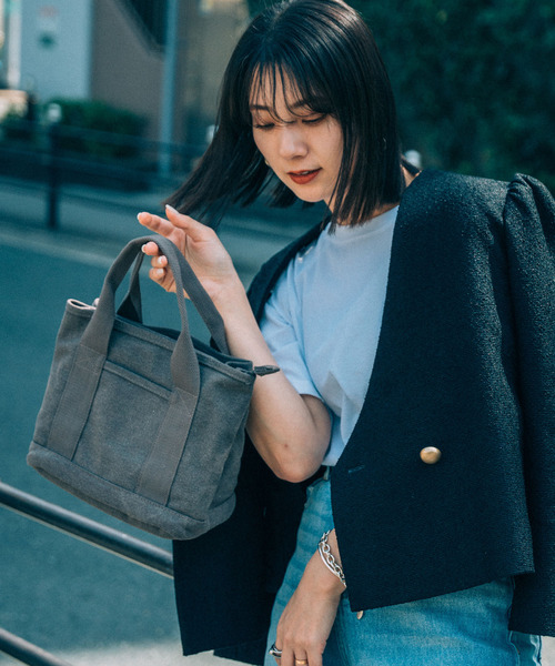 RENAME（リネーム） トートバッグ ファスナー付き 仕切り ミニ