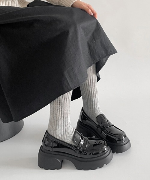 Shoes in Closet（シュークロ） ローファー 軽量厚底 タンクソール