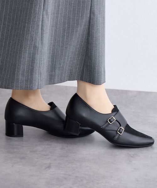 HIMIKO パンプス 「Made in Japan」ダブルモンクストラップシューズ