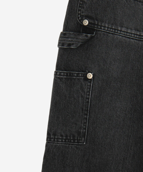 INSCRIRE（アンスクリア） ジーンズ | ブラックデニム ダブルニー